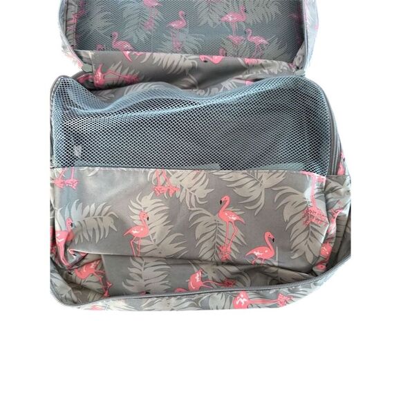 Narwey Cute Flamingo Makeup Bag Travel Organizer Multicolor Waterproof - Picture 9 of 14